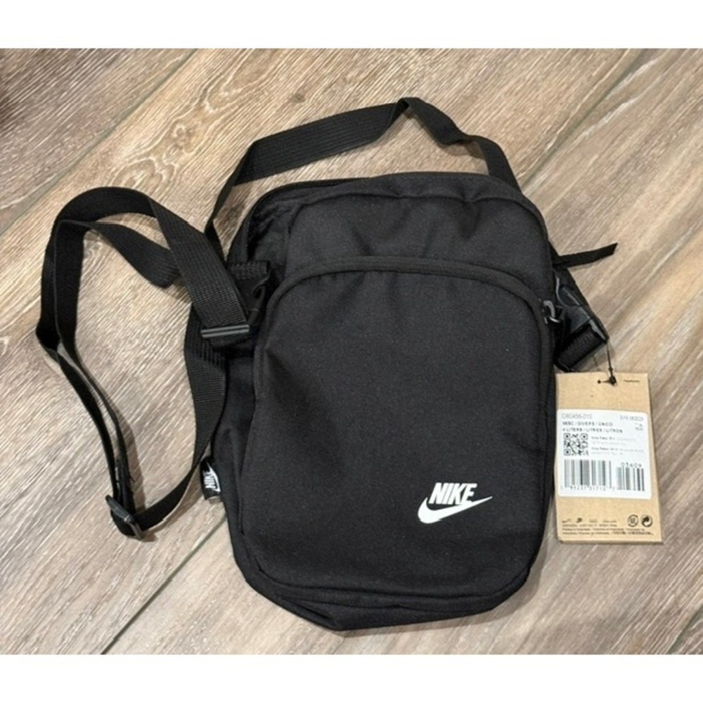 Nike Heritage Crossbody Bag Black White DB0456-010 Small Messenger Side Bag NEW